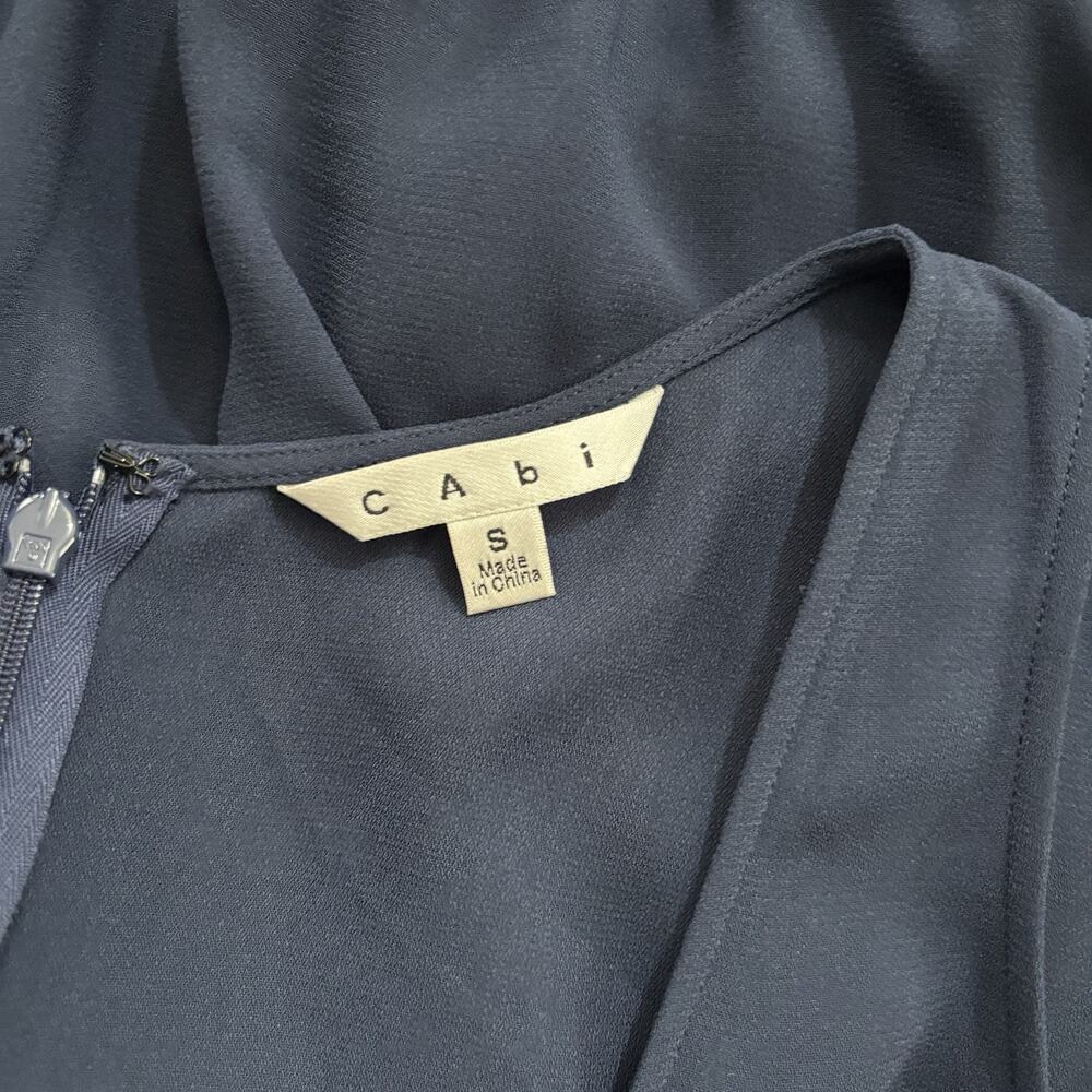 Cabi French Navy Jumpsuit S Minimal Simple Coastal Modern Boardroom - Picture 4 of 7